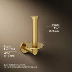 Vertical toilet paper holder