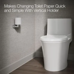 Vertical toilet paper holder