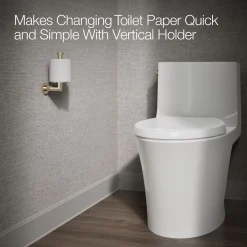 Vertical toilet paper holder