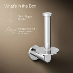 Vertical toilet paper holder