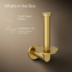Vertical toilet paper holder