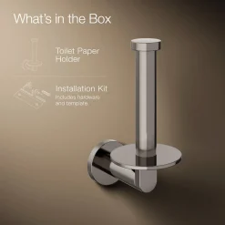 Vertical toilet paper holder