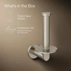Vertical toilet paper holder