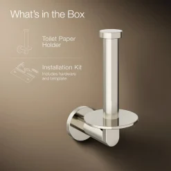 Vertical toilet paper holder