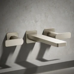 Wall-mount bath faucet trim