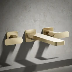 Wall-mount bath faucet trim