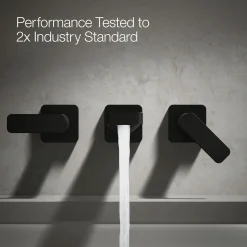 Wall-mount bath faucet trim
