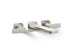 Wall-mount bath faucet trim