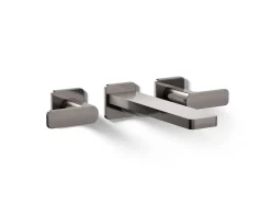 Wall-mount bath faucet trim