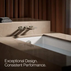 Wall-mount bath faucet trim