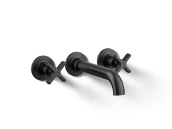 Wall-mount bath faucet trim