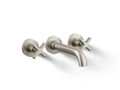 Wall-mount bath faucet trim