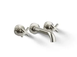 Wall-mount bath faucet trim