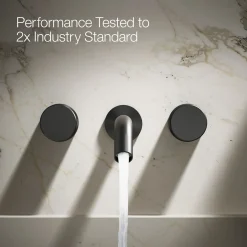 Wall-mount bathroom sink faucet Oyl handle trim