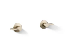 Wall-mount bathroom sink faucet Lever handle trim