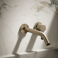 Wall-mount bathroom sink faucet handle
