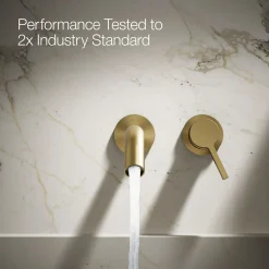 Wall-mount bathroom sink faucet handle