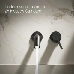 Wall-mount bathroom sink faucet handle
