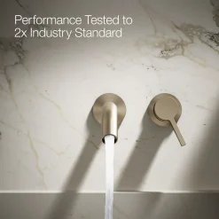 Wall-mount bathroom sink faucet handle