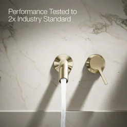Wall-mount bathroom sink faucet handle