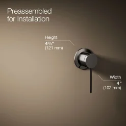 Wall-mount bathroom sink faucet handle