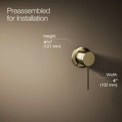 Wall-mount bathroom sink faucet handle
