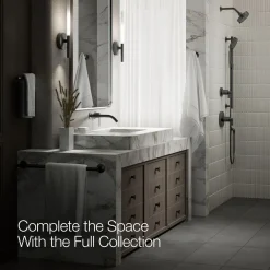Wall-mount bathroom sink faucet handle