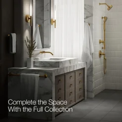 Wall-mount bathroom sink faucet handle