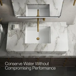 Wall-mount bathroom sink faucet handle