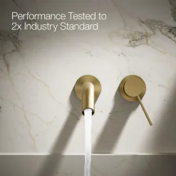 Wall-mount bathroom sink faucet handle