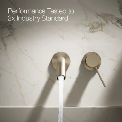 Wall-mount bathroom sink faucet handle