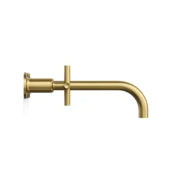 Wall-mount bathroom sink faucet trim with Cross handles, 1.2 gpm