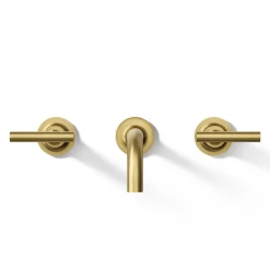 Wall-mount bathroom sink faucet trim with Lever handles, 1.2 gpm