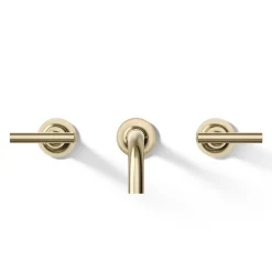 Wall-mount bathroom sink faucet trim with Lever handles, 1.2 gpm