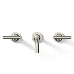 Wall-mount bathroom sink faucet trim with Lever handles, 1.2 gpm