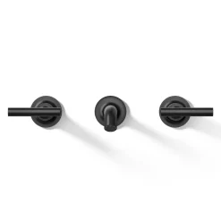 Wall-mount bathroom sink faucet trim with Lever handles, 1.2 gpm