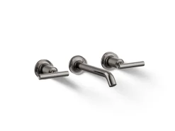 Wall-mount bathroom sink faucet trim with Lever handles, 1.2 gpm