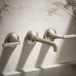 Wall-mount bathroom sink faucet trim, 1.2 gpm