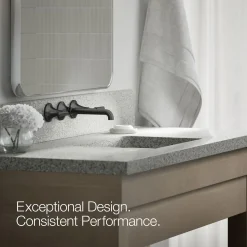 Wall-mount bathroom sink faucet trim, 1.2 gpm