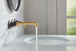 Wall-mount bathroom sink faucet trim, 1.2 gpm