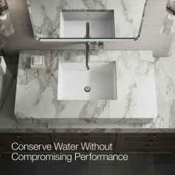 Wall-mount bathroom sink faucet spout with Straight design, 1.2 gpm