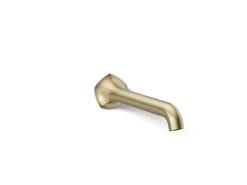Wall-mount bathroom sink faucet spout with Straight design, 1.2 gpm