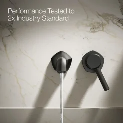 Wall-mount bathroom sink faucet spout with Straight design, 1.2 gpm