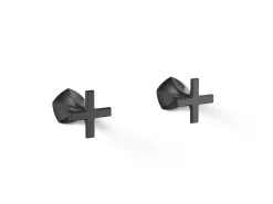 Wall-mount bathroom sink faucet Cross handle trim, 1.2 gpm