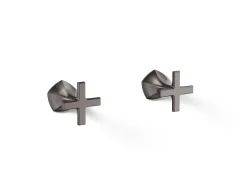 Wall-mount bathroom sink faucet Cross handle trim, 1.2 gpm