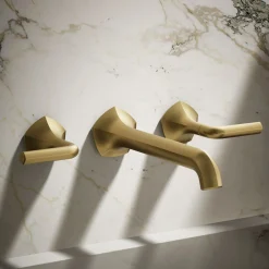 Wall-mount bathroom sink faucet Lever handle trim, 1.2 gpm