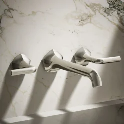 Wall-mount bathroom sink faucet Lever handle trim, 1.2 gpm