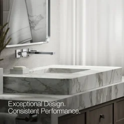 Wall-mount bathroom sink faucet trim, 1.2 gpm