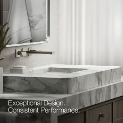 Wall-mount bathroom sink faucet trim, 1.2 gpm