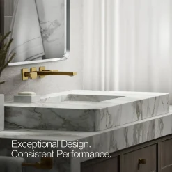 Wall-mount bathroom sink faucet trim, 1.2 gpm